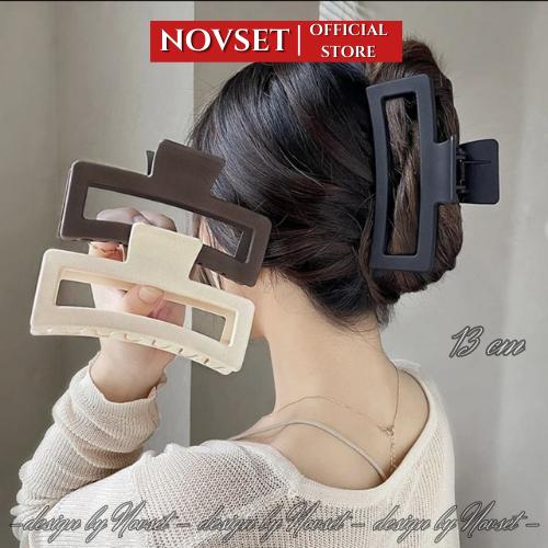 Kẹp tóc càng cua NOVSET cặp tóc càng cua size lớn 13 cm