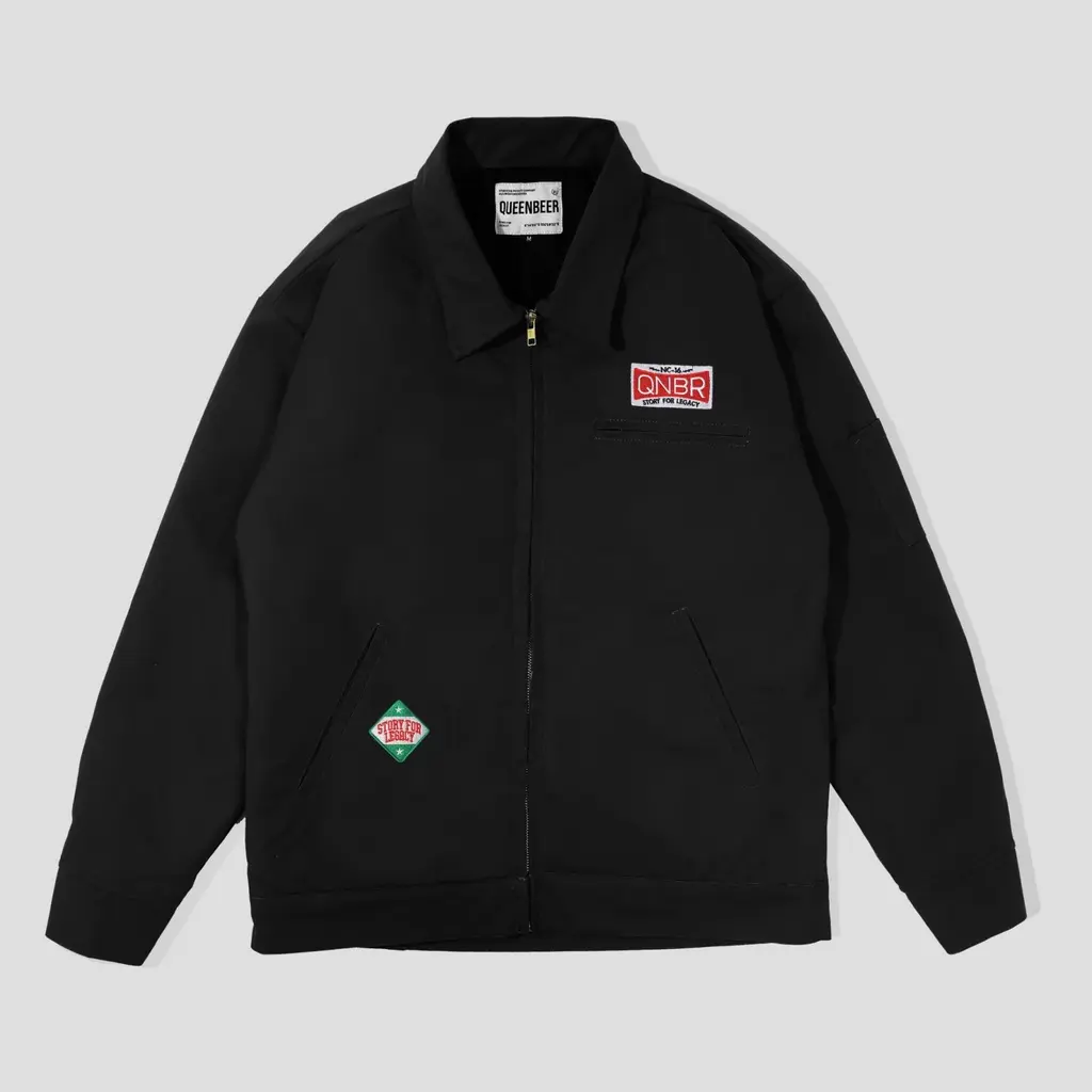 [BEST SELLER] Queenbeer - Work Canvas Jacket Monne Black