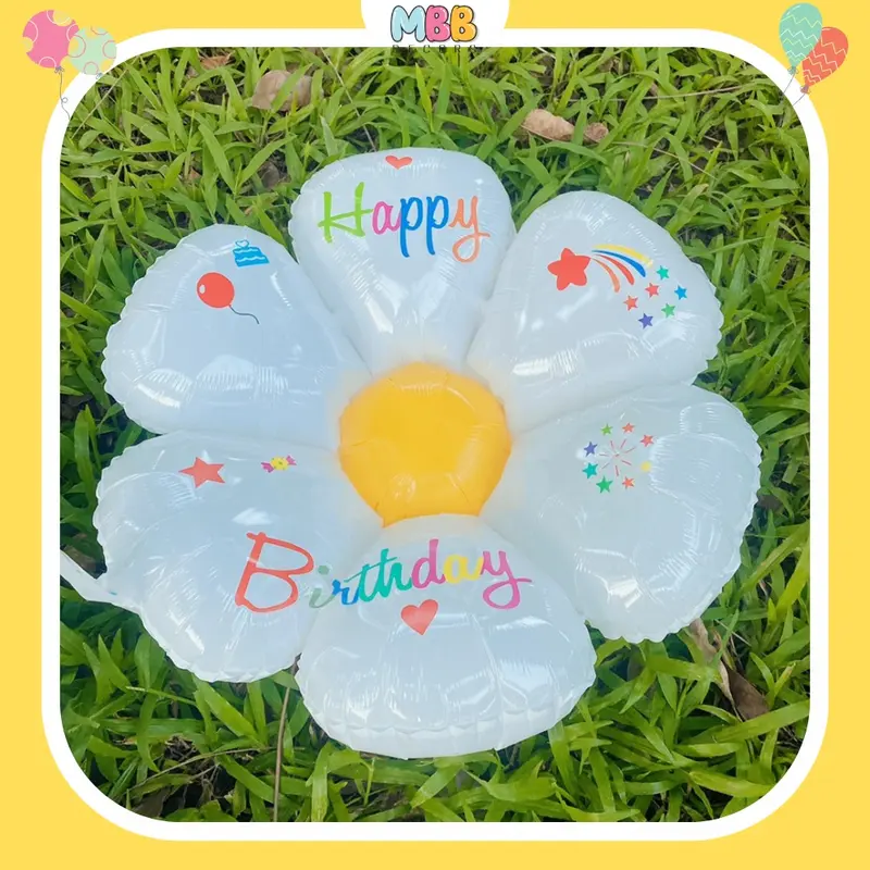 [TẶNG STICKER] Bóng Số Sinh Nhật Màu TRẮNG Cao 70cm KÈM STICKER Trang Trí Sinh Nhật Phong Cách Hàn Quốc 5