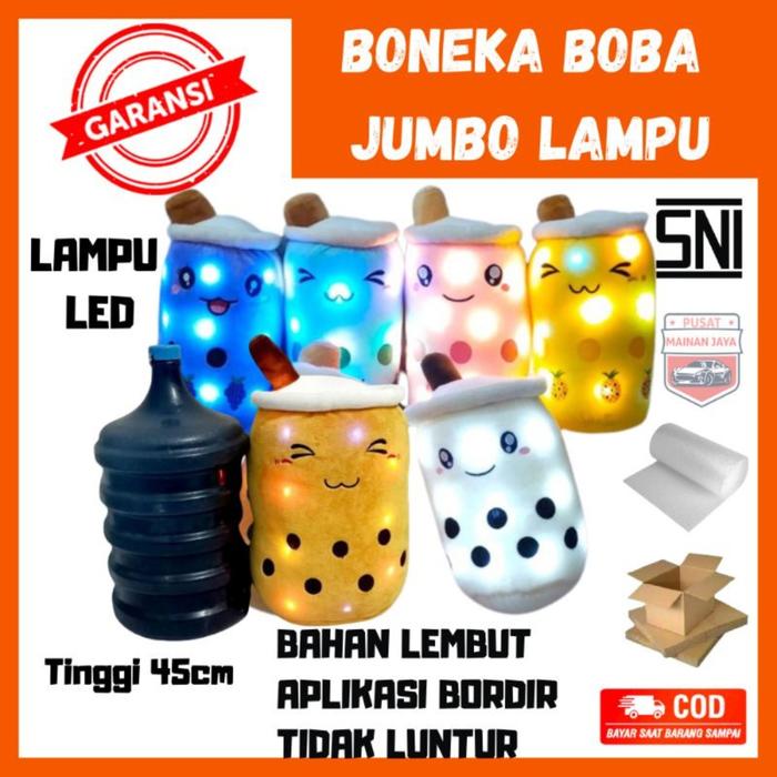 Gambar Boneka BOBA besar lampu LED halus Kado Mainan dari PUSAT MAINAN JAYA Kab. Kudus Tokopedia
