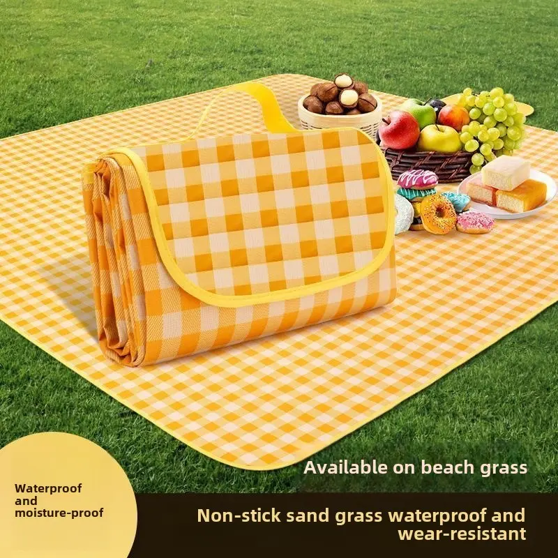 New outdoor picnic cloth camping waterproof and moisture-proof mat thickened waterproof floor mat ins picnic mat hammock  bed hammock  bed