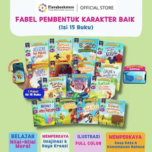 15 BUKU Cerita Dongeng Sebelum Tidur - Fabel Pembentuk Karakter Baik - Cerita hewan anak - Aqwam