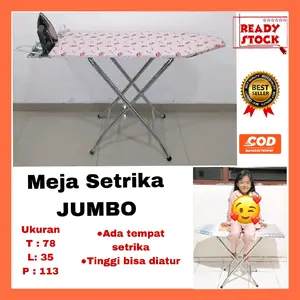 meja setrika / alas setrika / meja gosok Dapat dilipat Portabel Rumah Tangga