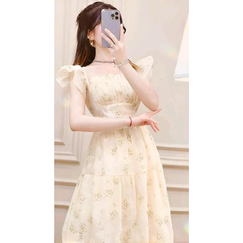 Đầm nữ dáng xòe cánh tiên phối voan ngực xinh xắn 086 Women Voi Dress 7