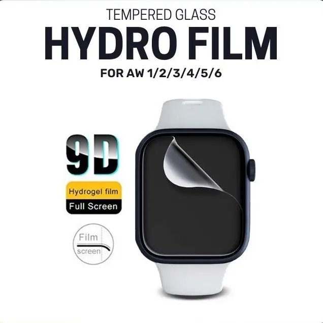 Miếng Dán Màn Hình Mặt Trước Hydro Film Ppf Dành Cho Apple Watch Series 1 2 3 4 5 Se 38mm 40mm 42mm 44mm 41MM 45MM 7 8 Phụ Kiện Smartwatch Phụ Kiện