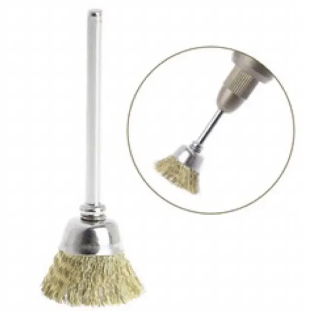 bộ 6 chổi thép màu đồng 5,16,25mm cán 3mm. 3