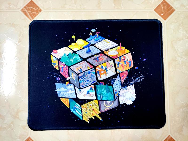 Lót chuột, pad chuột kích cỡ 26x21cm bo viền, chống trơn trượt siêu đẹp, siêu rẻ mieng lot 3