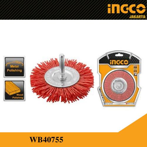 Gambar WB40755 NYLON CIRCULAR CUP MINI BRUSH BOR SIKAT NILON PIRING 3" INGCO dari INGCO INDONESIA Kota Administrasi Jakarta Pusat Tokopedia