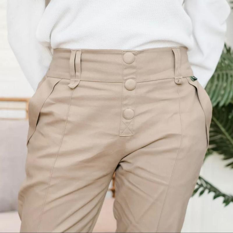 K3 baggy pants stretch celana kantor wanita melar Celana Chino Combed Diamond 7