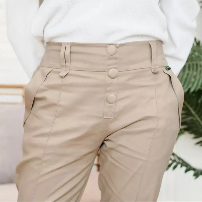 K3 baggy pants stretch celana kantor wanita melar Celana Chino Combed Diamond 6