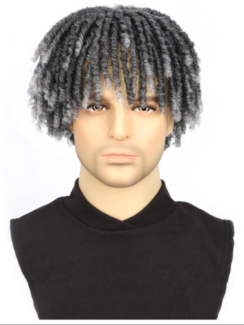 Product Introduction of 6 Inch Short Dreadlock Wigs for Men, Natural Looking Afro Wig Men Dreadlock Hair with Clips in Braided Half Wigs, Short Synthetic Dreadlock Wig for Party Photography, Braided Wigs Hairstyle Ideas 7