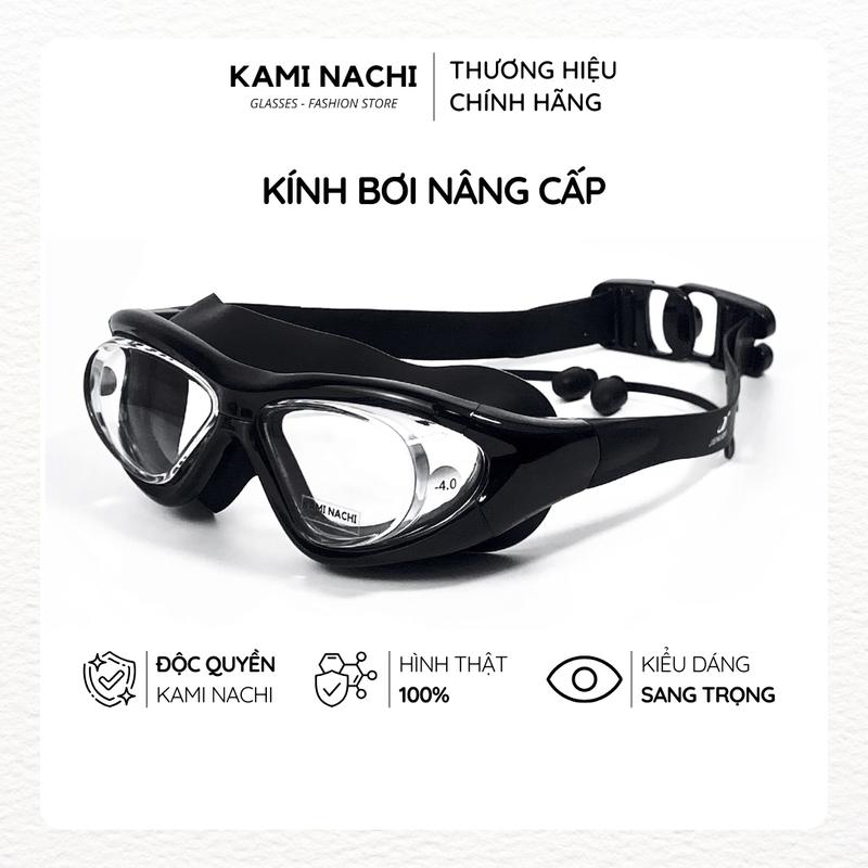 Kính bơi cận nâng cấp cho người lớn có độ cận từ 2.0 đến 9.0 độ chính hãng KAMI NACHI