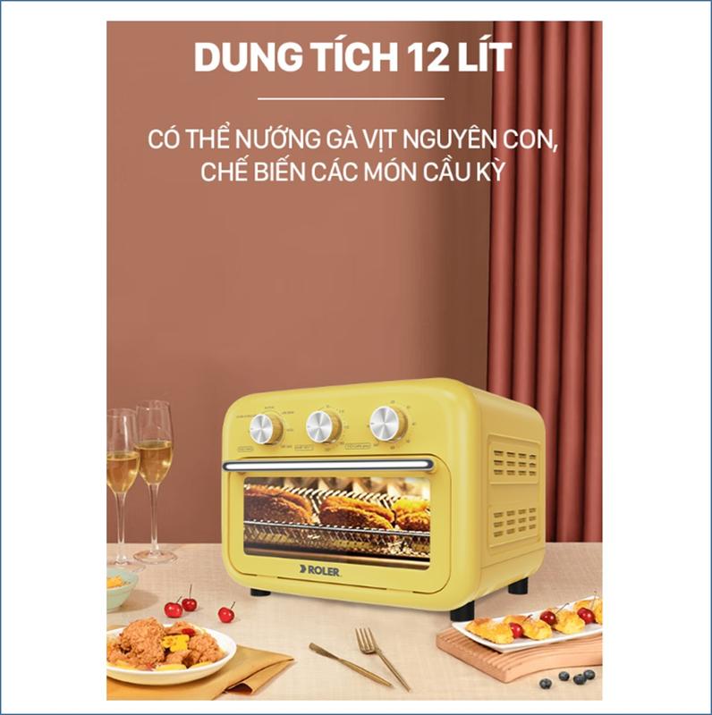 Nồi chiên không dầu đa chức năng 12L Roler RA-3112.BH 2 năm. 1 đổi 1 trong 90 Ngày 4