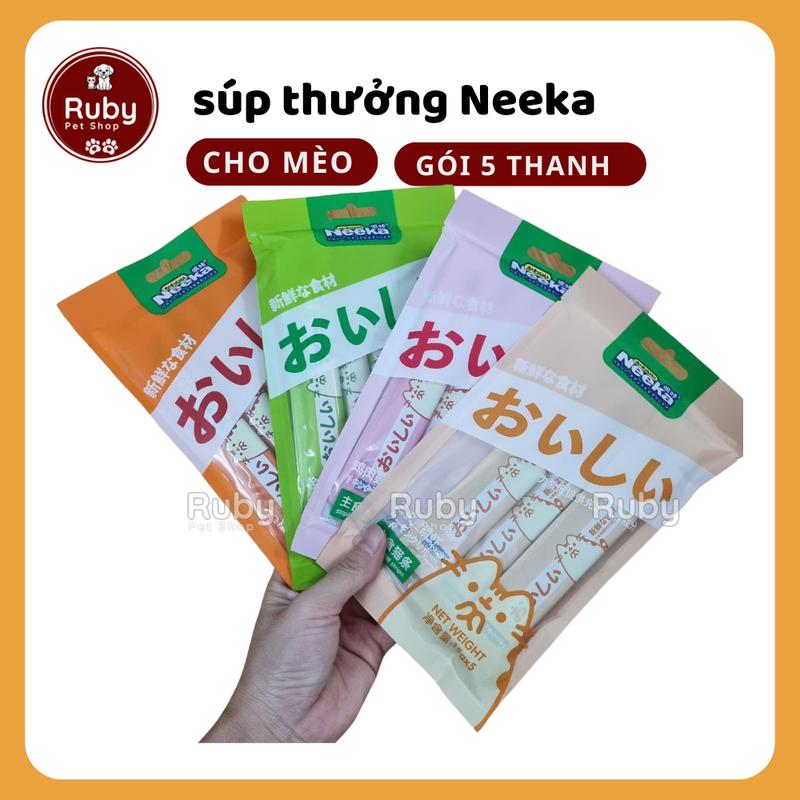 Súp thưởng Neeka cho mèo - Gói 5 thanh (15g x 5) 0