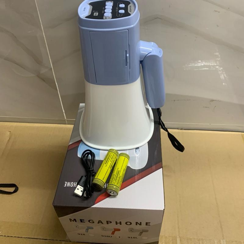 Loa Phóng Thanh 918 Kem 2 Bin Sạc 1 dây Sạc - Dòng Loa Dùng Thu Âm Thanh và Phát Âm Thanh Đa Dạng - công suất 50W chuyen dùng bán hàng dạo am thanh to tiếng lớn không có cổng usb và thẻ nhớ