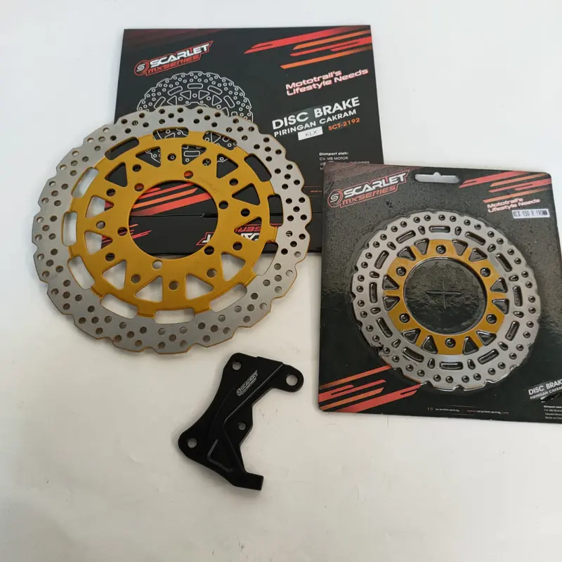 Piringan Cakram Depan Belakang KLX 150 SUPERMOTO stang kotak 3