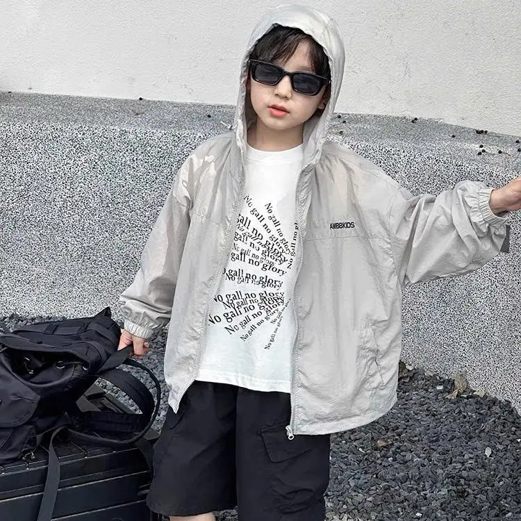Áo gió khoác ngoài dài tay cho bé trai và bé gái, phong cách hàn quốc _T28 Len Gile 0