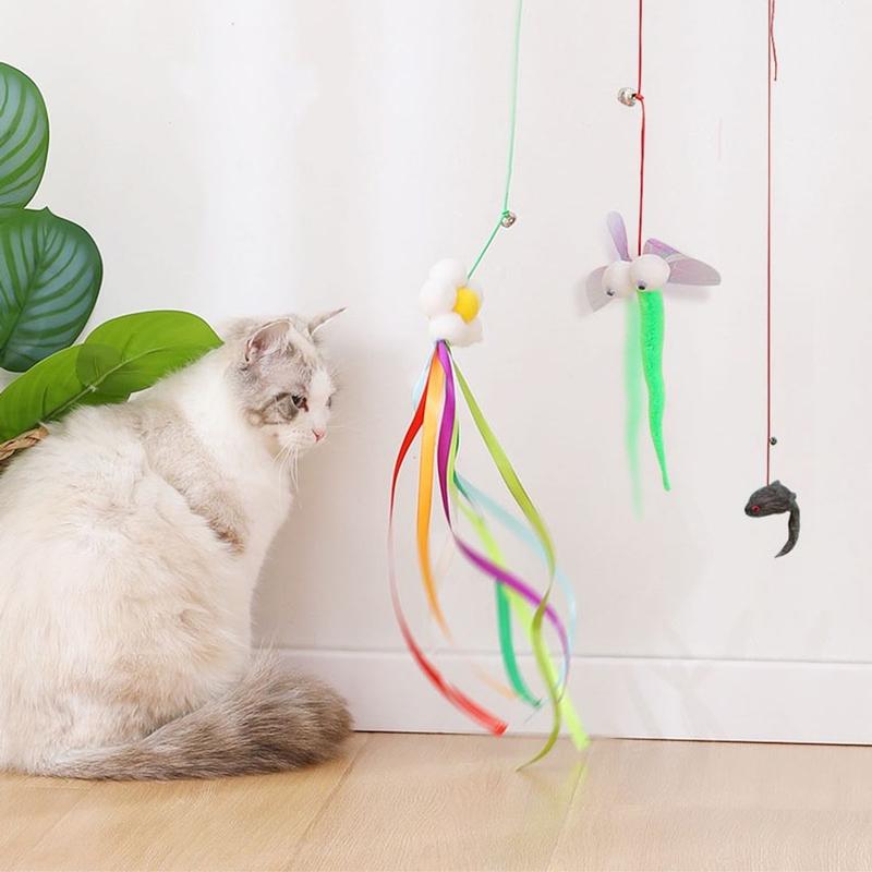 Cần Câu Mèo Dây Thun Dán Tường Co Dãn Cho Mèo DC121 MiaoCat 3