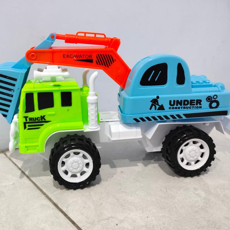 Mainan Anak Truck Excavator Truck Beco Truk Bego ukuran Sedang Bahan Plastik Harga Murah bisa COD 3