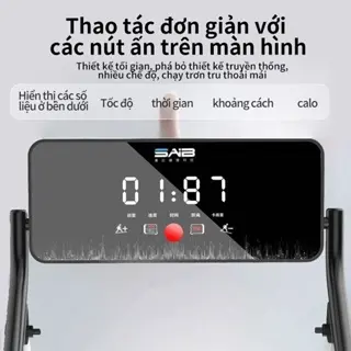 Máy chạy bộ có thể gấp không tiếng ồn cho hộ gia đình,0.75 mã lực, yên tĩnh chống xóc chống rung, tiết kiệm điện 2