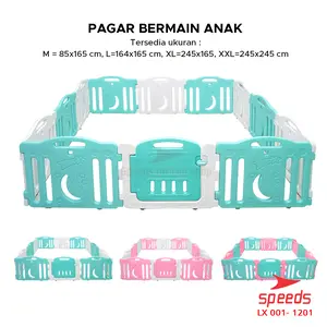 SPEEDS SNI Pagar Bayi Babyfence Playfence Prosotan Kuda Kudaan Playmat Playgym Playpen 001-1201