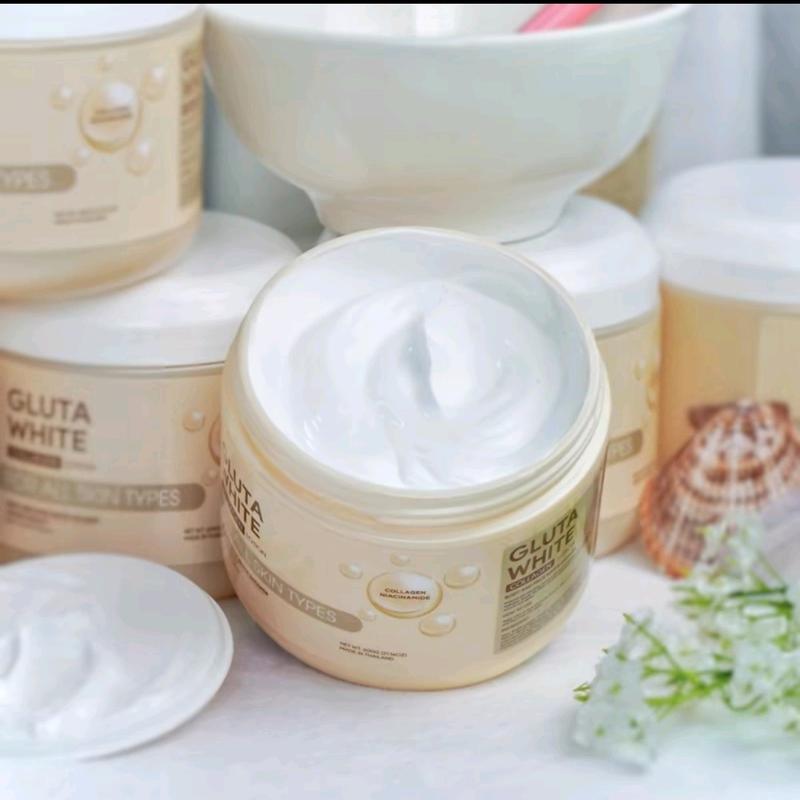  Kem ủ trắng GUTA WHITE HỦ 600G THÁI LAN dưỡng da & giúp làm đẹp da cho nam & nữ 
