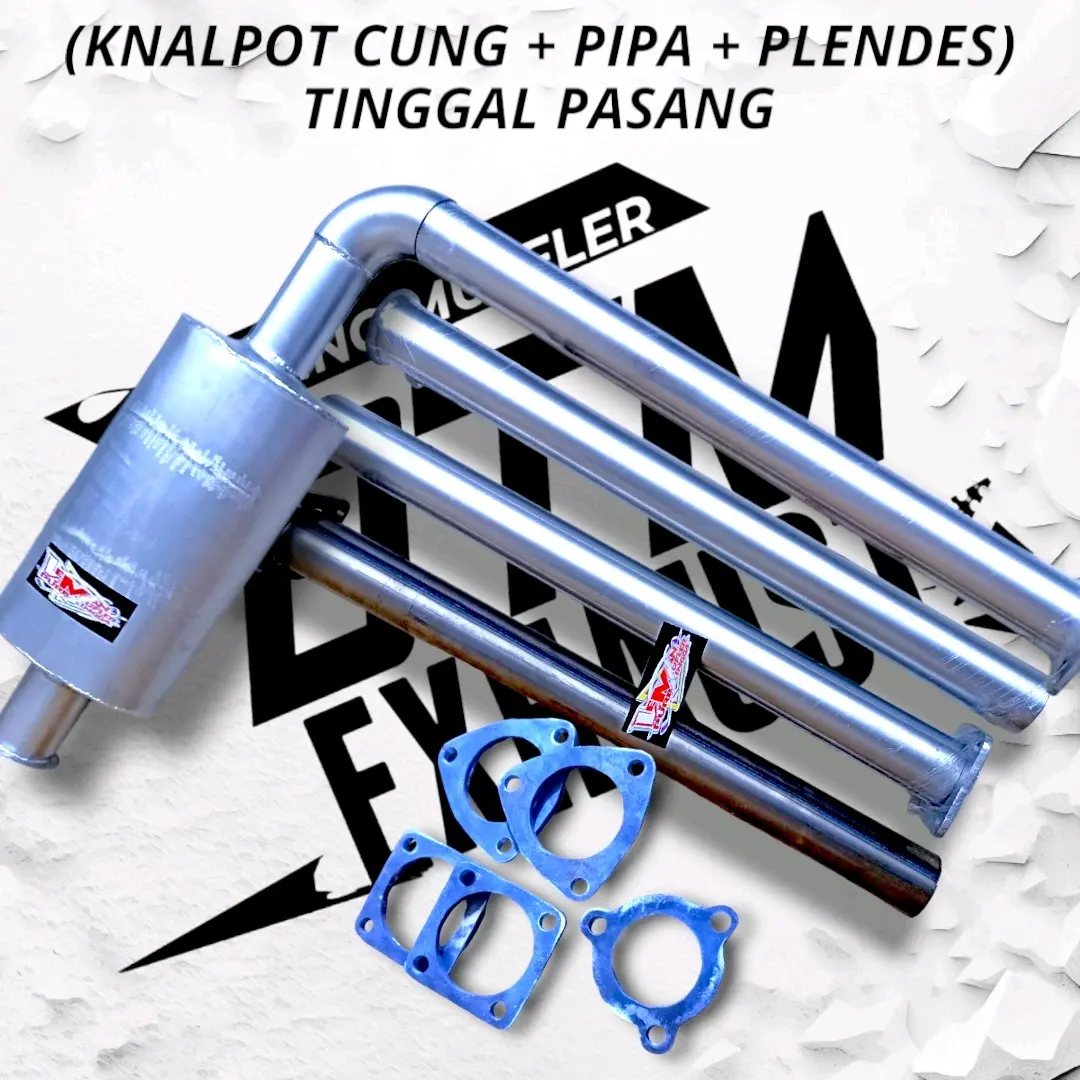 KNALPOT CUNG 3 SUARA TINGGAL PASANG ( PIPA + PLENDES )