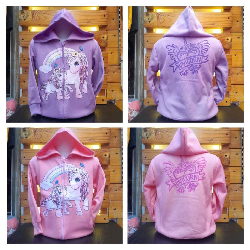 Model Terbaru - Jaket Anak Perempuan Karakter unicorn Bahan Fleece - Kids Jacket 0
