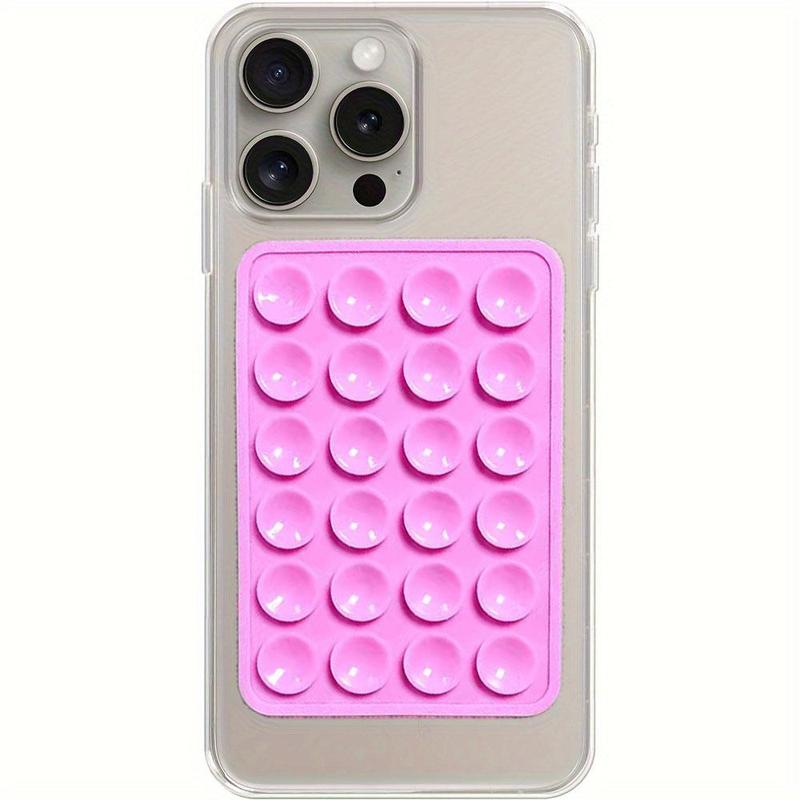 Product Introduction of Solid Color Silicone 24 Suction Cups Pad Phone Holder, Self-adhesive Phone Grip, Phone Accessories for iPhone Samsung Huawei Google Series 11