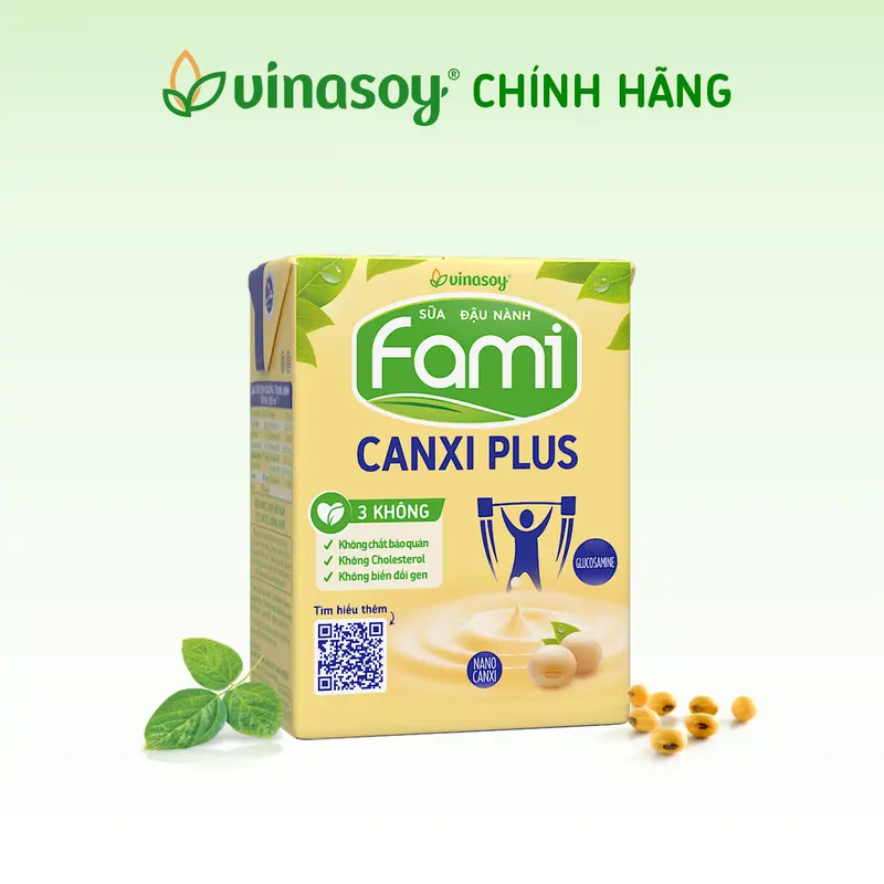 Thùng sữa đậu nành Fami Canxi Plus nguyên vị (ít đường) 36 hộp x 200ml) 7