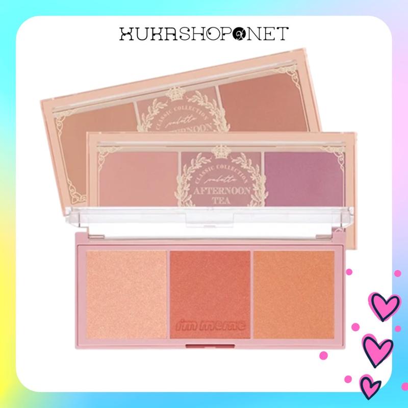 Bảng phấn má Afternoon Tea Blusher Palette 11.4g - 3 màu I’m Meme - Trang Điểm