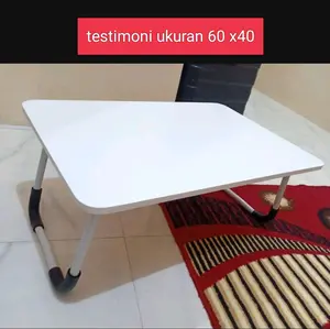 meja laptop lipat /meja belajar Dapat dilipat ukuran 60x40 x26 cm Kayu Table Furniture