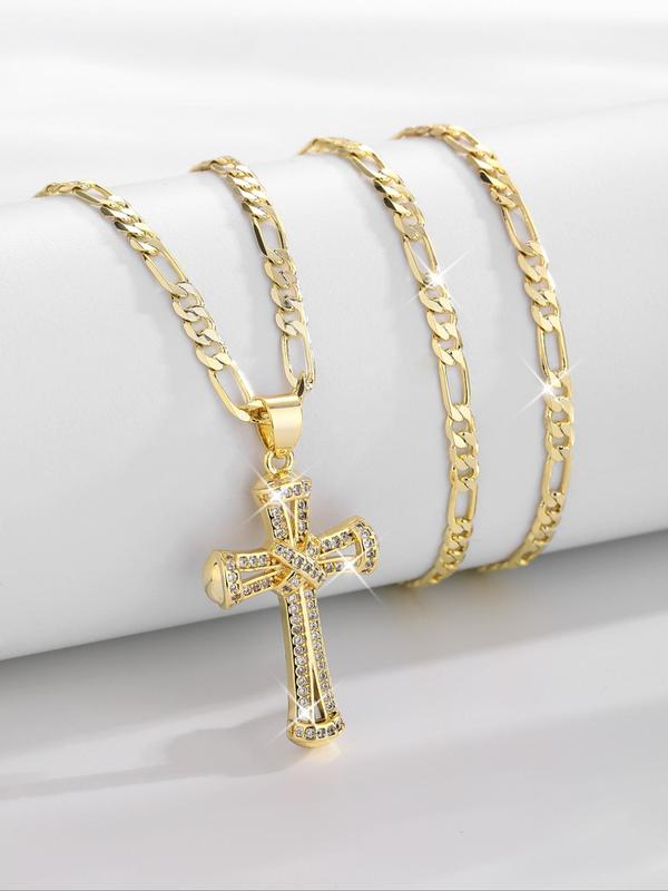 Fashion Cross Pendant Necklace for Women & Men, Jewelry for Party, Daily Clothing Decor, Trendy All-match & Exquisite Jewelry for Birthday Gift 6