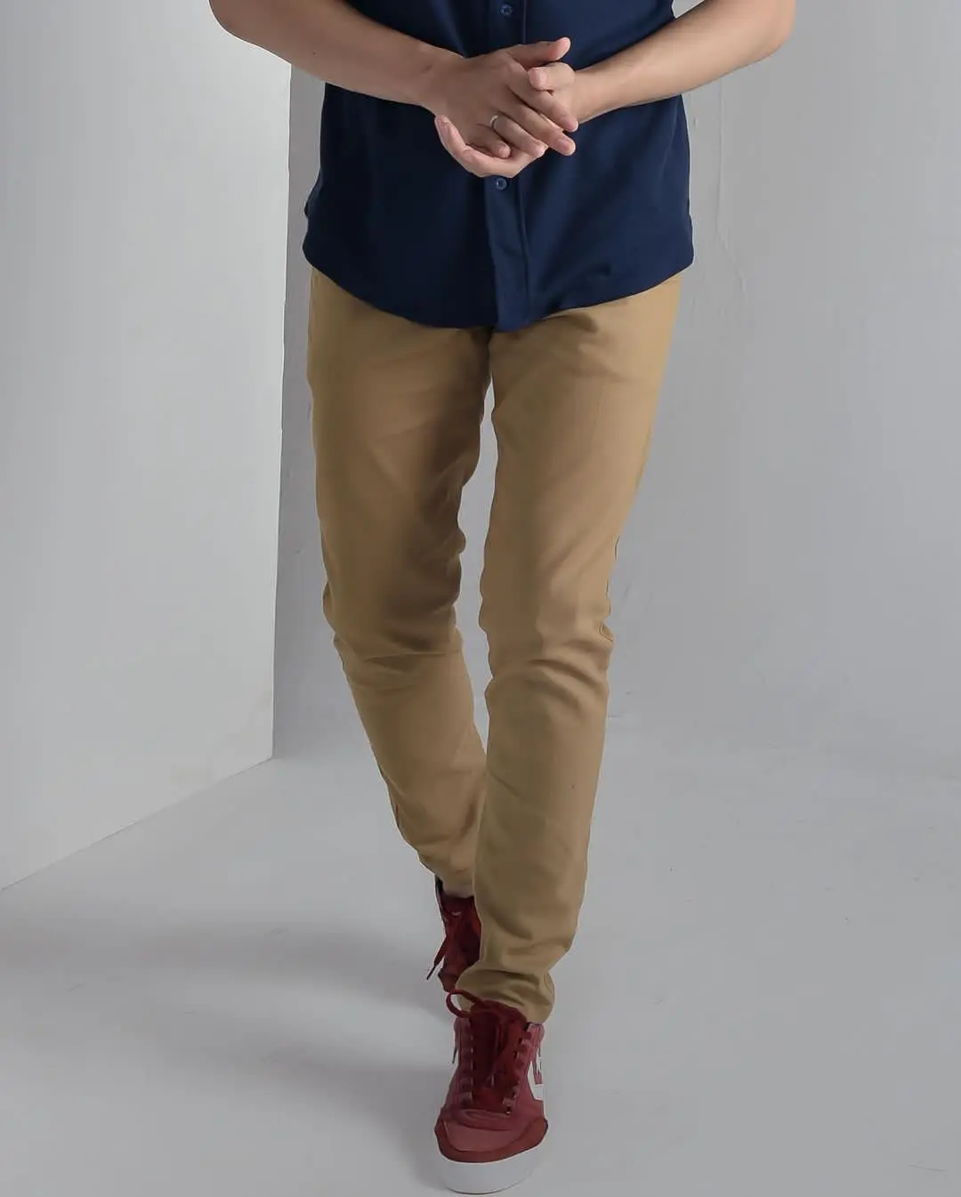 Celana Panjang Chinos Pria Slimfit / New Arrival Size Normal 28-38 Casual Formal Hitam Katun Kantor