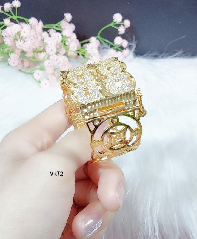 Vòng 2 hàng KT đính full đá mẫu mới  mã VKT2 1