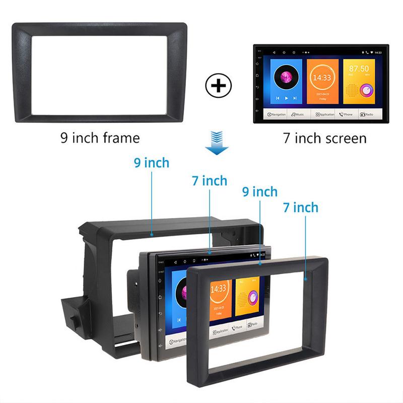 Frame Universal Head Unit Android Adapter Konverter 10 Inch ke 9 Inch / 9 Inch ke 7 Inch untuk Modifikasi Navigasi Mobil 2