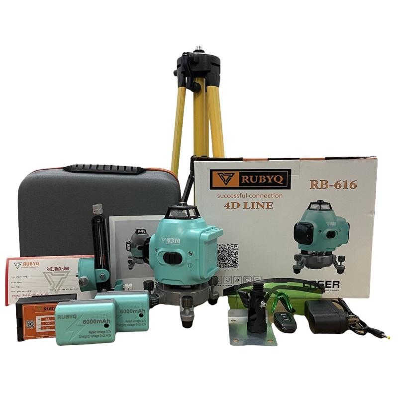 Máy Cân Bằng Laze Cao Cấp Siêu Sáng 12 , 16 tia Xanh RUBYQ - Tặng kèm chân 1m