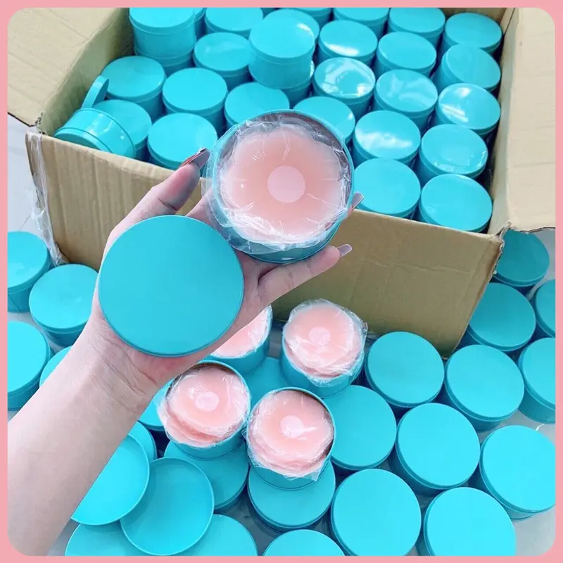 [ CHỈ  59K - COMBO 2 HỘP ] Miếng Dán Nhũ Hoa Silicone Tái Sử Dụng 5