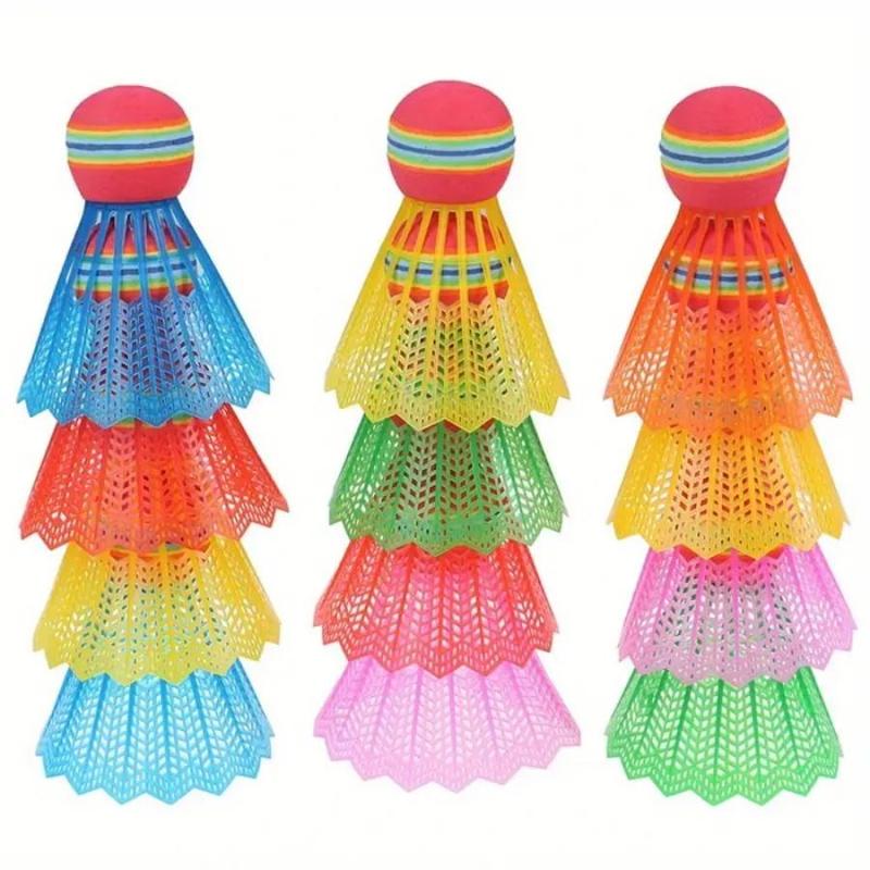 Product Introduction of Colorful Badminton Ball, 10pcs/set Durable Nylon Badminton Ball, Lightweight Badminton Ball for Indoor Outdoor Sports, Ball Sports Equipment 4