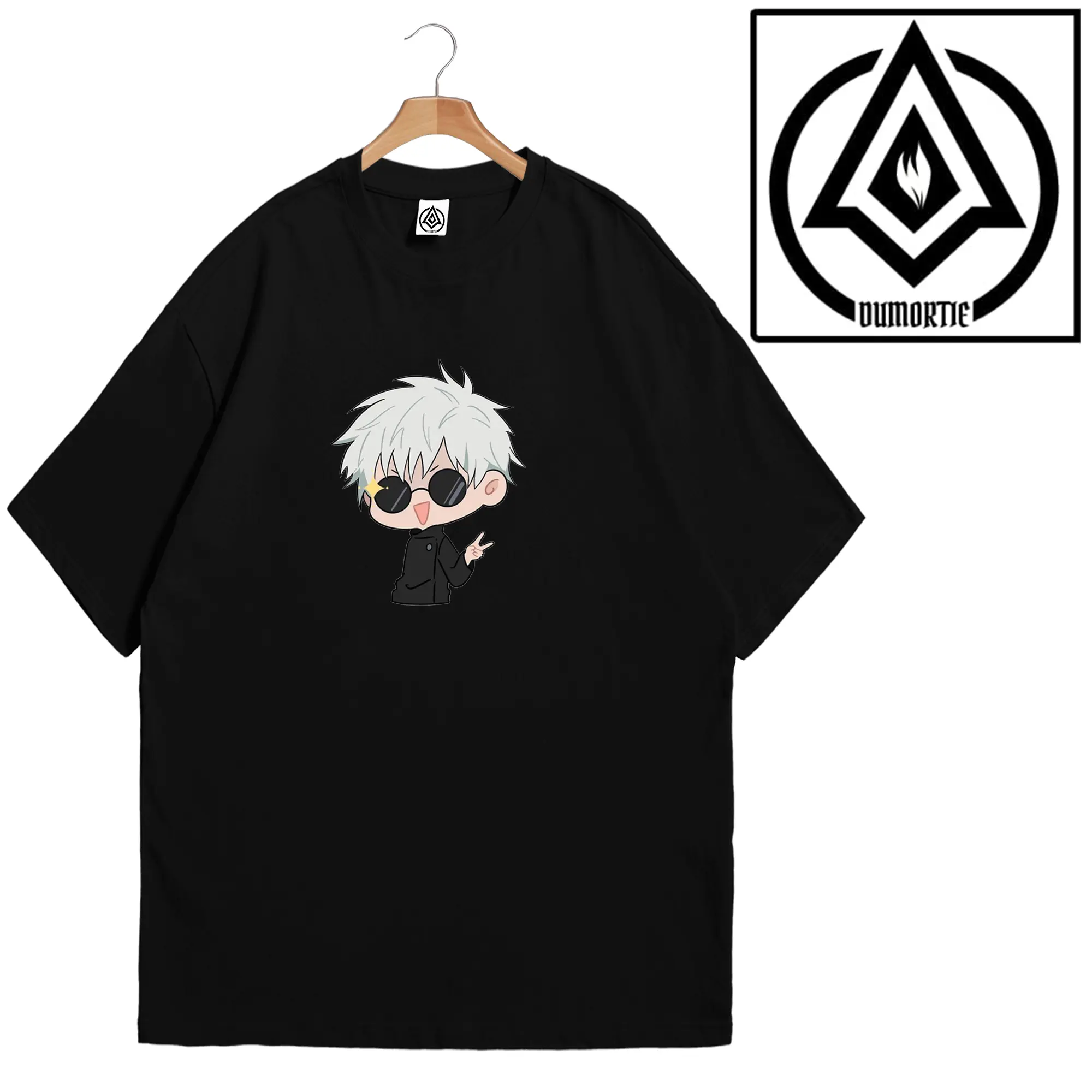 Kaos Gojo Satoru PISS Kaos Anime Jujutsu Kaisen Wibu Waifu Jepang Baju Distro Pria Combed Oblong Sablon Printing