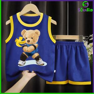Bộ bé trai gấu có 4 màu cho bé.BDBT68 .SUKAKID