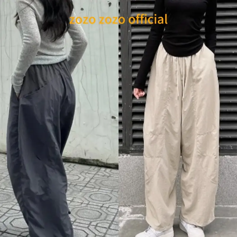 Quần Parachute Harem Nam Nữ Ông Rộng  Vải Kaki Cao Cấp Dễ Vận Động Có Bigsize 100KG MA8386 Voi Ong Pants