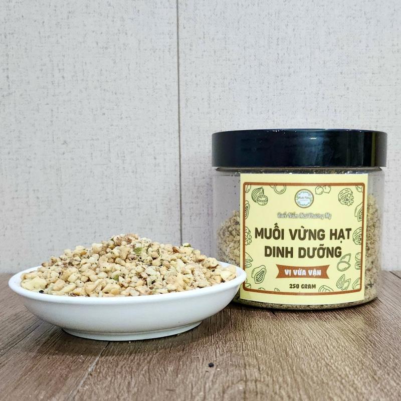 200g Muối vừng hạt dinh dưỡng giã tay thuần chay 2