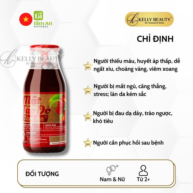 Mật Táo Đỏ Tâm An Thuần Chay - Bồi Bổ Khí Huyết, Ngủ Ngon | Kelly Beauty 5