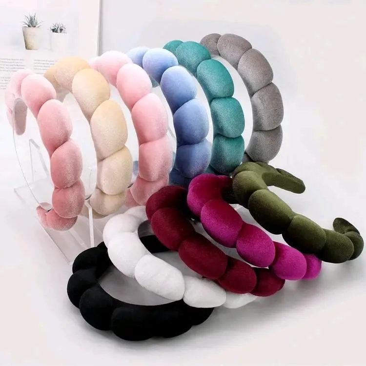 Bando Busa Tebal Jumbo Fashion Korea Head Rambut Wanita Scrunchies Headband