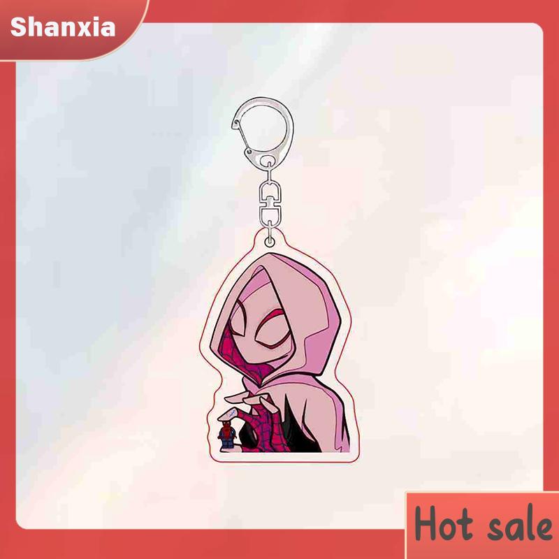 Product Introduction of Loket Rantai Kunci Spider Man Kartun, Rekaan Comel, Hadiah Mainan Beg galas Pasangan Kucing Lucu, Sesuai untuk Beg Aksesori, Rantai Kunci Loket, Hebat sebagai Hadiah Bead 22