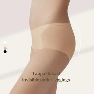 URU Comfort [1PCS] CD Mentega Super Lembut – Celana Dalam Wanita Seamless, Tanpa Jepitan, Mid Waist Nyaman Seharian
