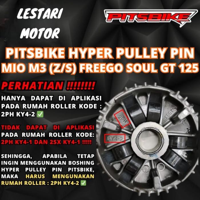 HYPER PULLEY PIN PITSBIKE BUSHING RUMAH ROLLER MIO M3 MIO Z MIO S MIO GEAR 2PH NEW 3