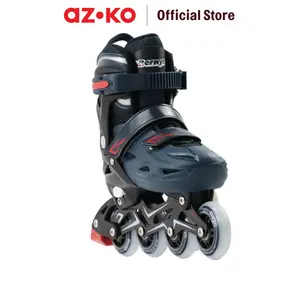 BERWYN UKURAN L SEPATU RODA INLINE SKATE - BIRU NAVY/MERAH