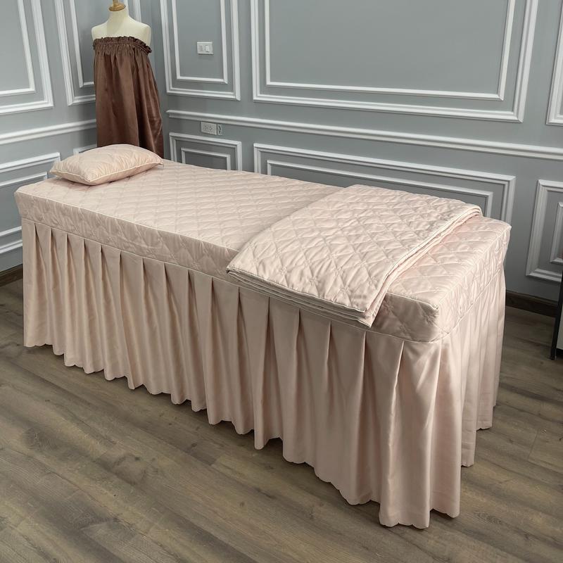 Bộ ga giường Spa, drap trải giường mi, phun xăm, massage chất COTTON mềm mại [Gối tặng kèm ruột bông]